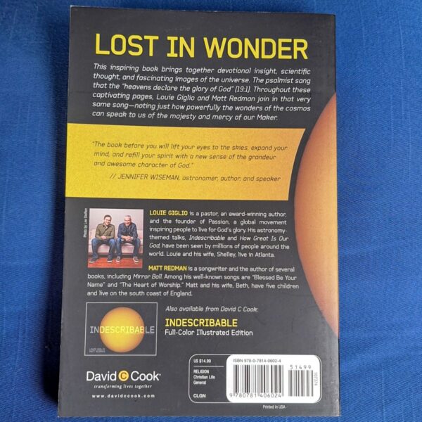 Indescribable back Indescribable - Louie Giglio & Matt Redman
