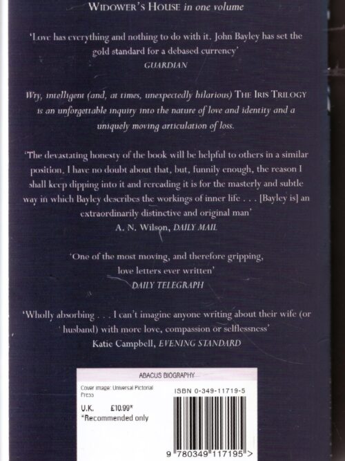 The Iris Trilogy — John Bayley secondhand book