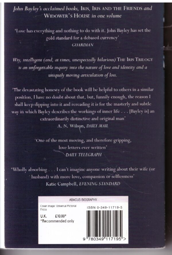 Iris Trilogy1-1 The Iris Trilogy — John Bayley secondhand book
