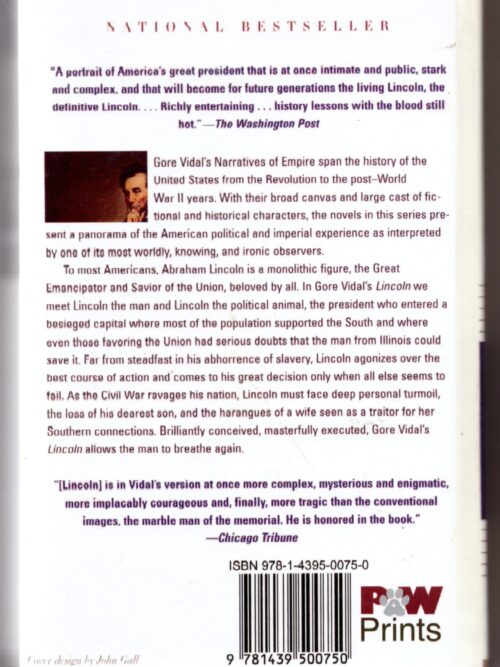 Lincoln – Gore Vidal secondhand book