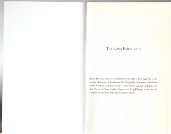 Long Emergency-3 The Long Emergency – James Howard Kunstler secondhand book
