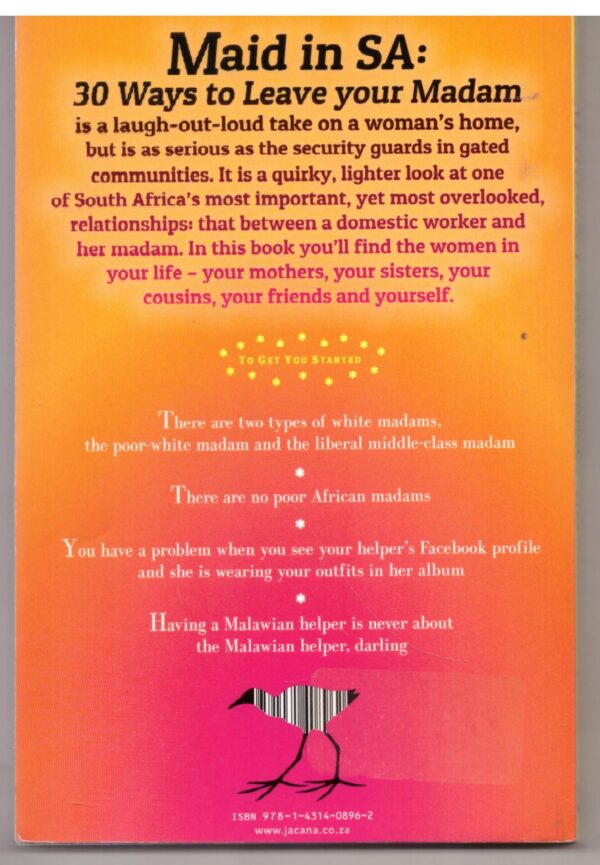 Maid In SA: 30 Ways To Leave Your Madam – Zukiswa Wanner secondhand book
