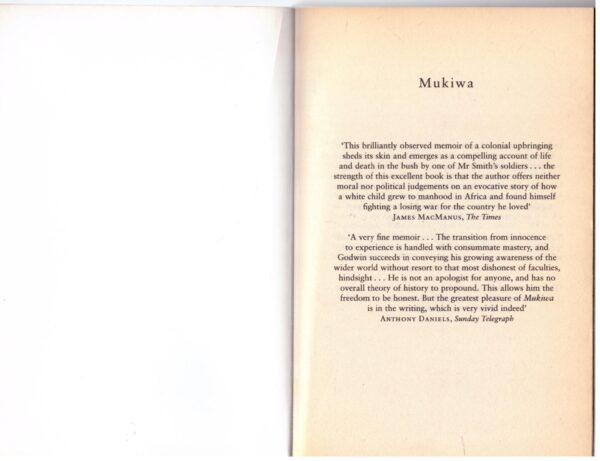 Mukiwa: A White Boy In Africa - Peter Godwin
