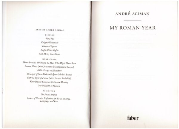 My Roman Year - André Aciman