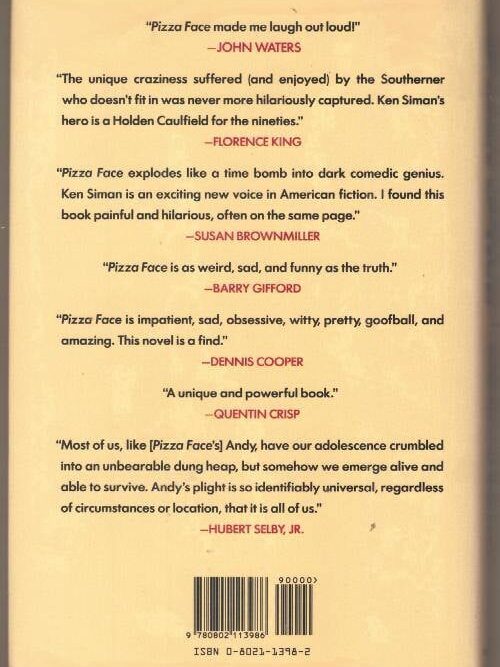 Pizza Face: Or The Hero Of Suburbia – Ken Siman secondhand book