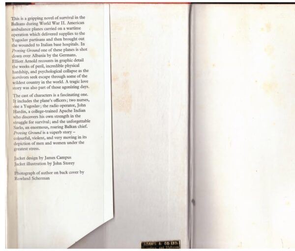 Proving ground3 Proving Ground — Elliott Arnold secondhand book