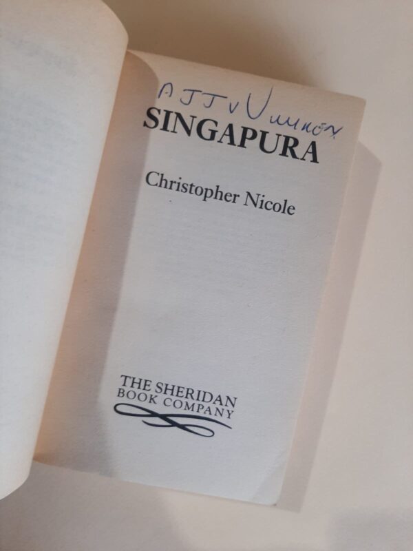 Singapura – Christopher Nicole secondhand book