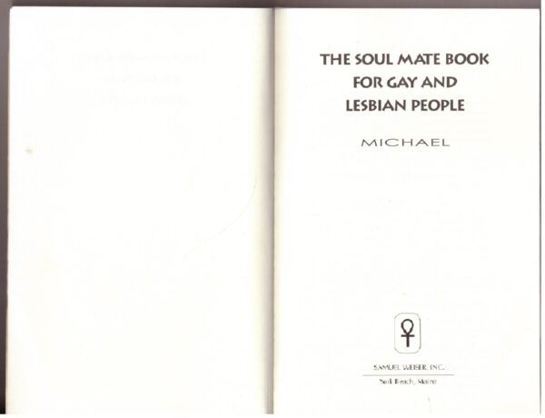 The Soul Mate Book For Gay And Lesbian People – Michael secondhand book
