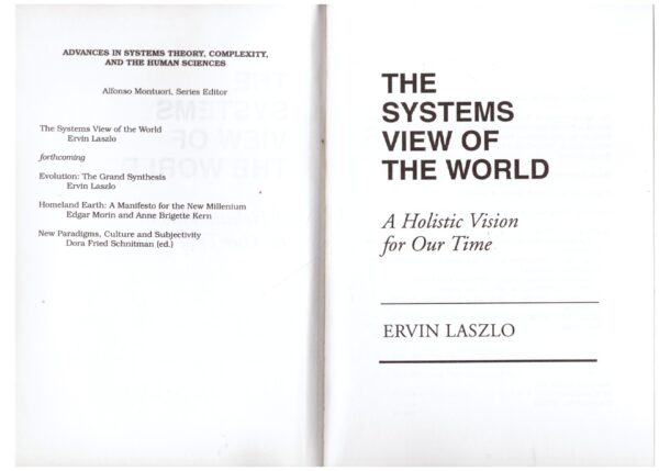 The Systems View Of The World - Ervin Laszlo