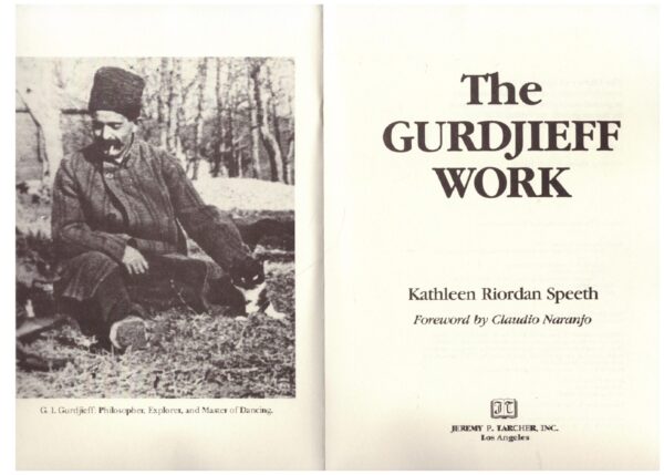 The Gurdjieff Work – Kathleen Riordan Speeth secondhand book