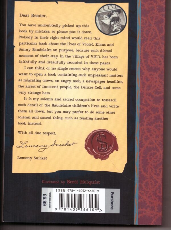 A Series Of Unfortunate Events: The Vile Village #7 – Lemony Snicket