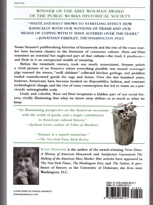 Waste And Want: A Social History Of Trash – Susan Strasser secondhand book
