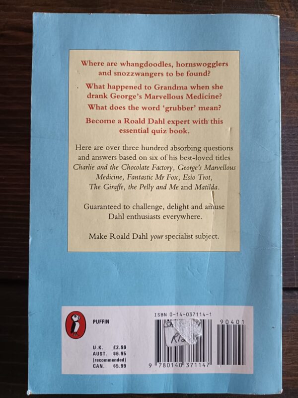 The Roald Dahl Quiz Book - Richard Maher & Sylvia Bond