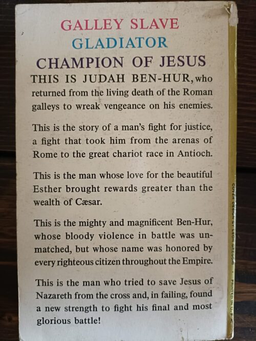 Ben-Hur: A Tale Of The Christ – Lew Wallace secondhand book
