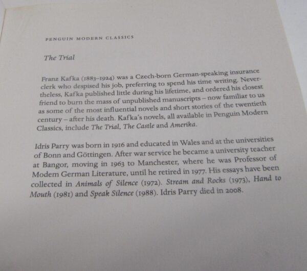 The Trial by Franz Kafka