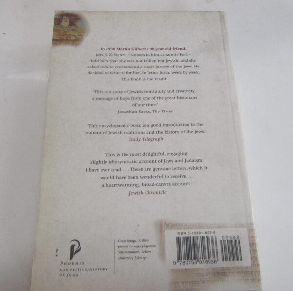 Letters To Auntie Fori: The 5000 Year History Of The Jewish People And Their Faith – Martin Gilbert secondhand book