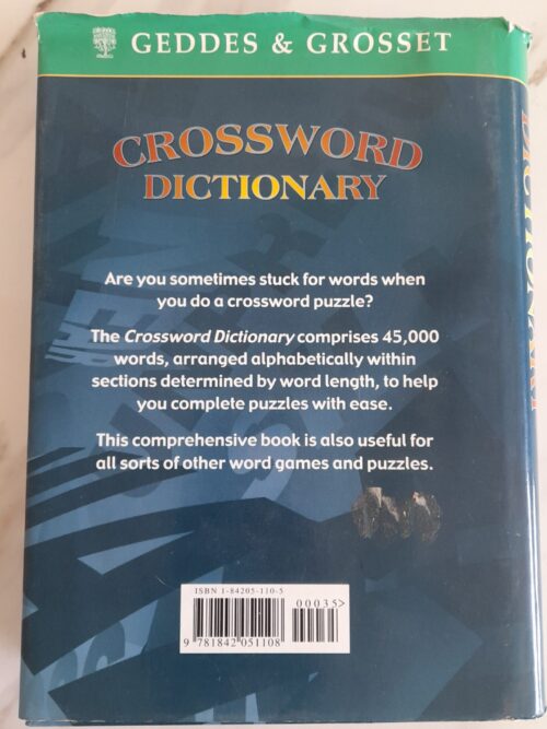 Crossword Dictionary – Geddes & Grosset secondhand book