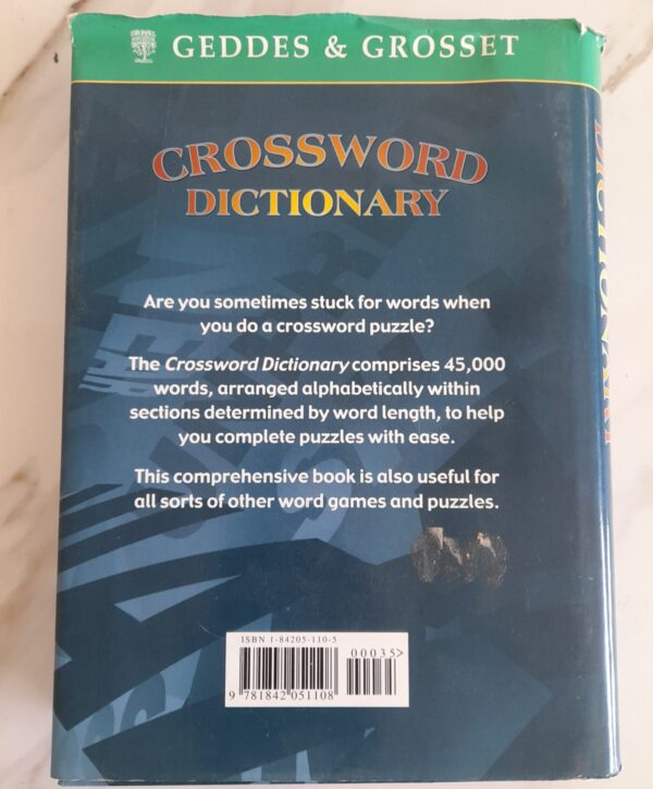 20250518_112042 Crossword Dictionary – Geddes & Grosset secondhand book