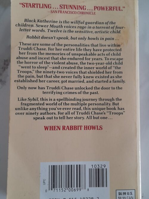 When Rabbit Howls – Truddi Chase secondhand book