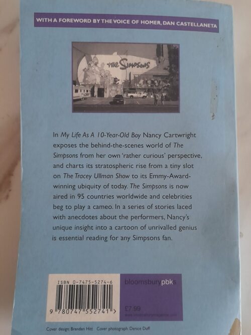 My Life As A Ten Year Old Boy – Nancy Cartwright secondhand book