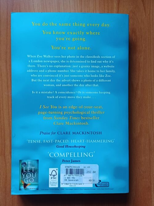I See You – Clare Mackintosh secondhand book