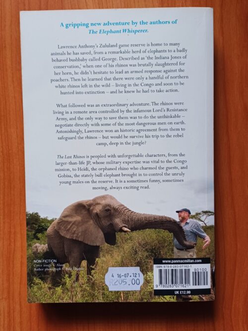 The Last Rhino – Lawrence Anthony secondhand book