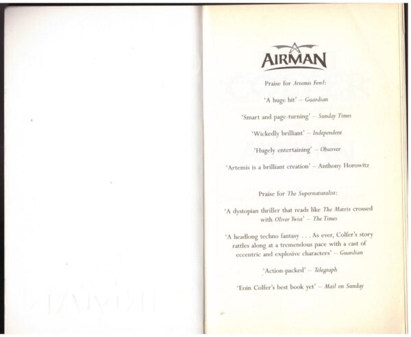 Airman — Eoin Colfer secondhand book