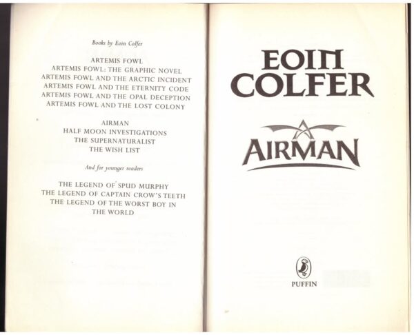 Airman — Eoin Colfer secondhand book
