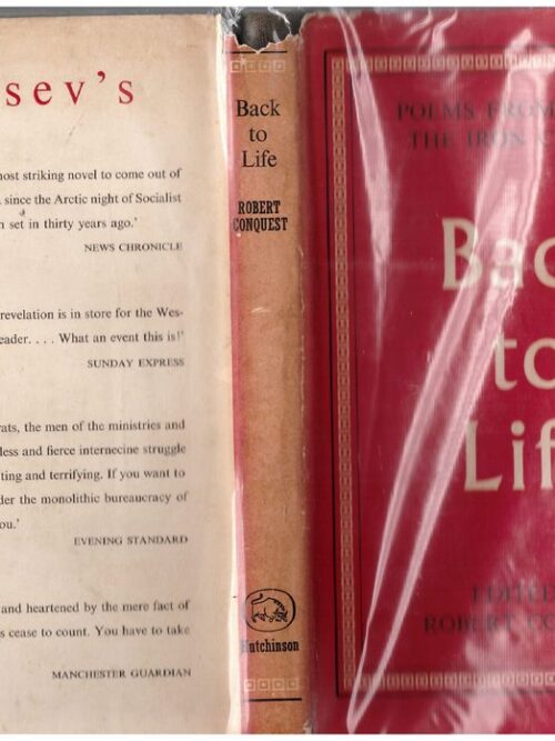 Back To Life: Poems From Behind The Iron Curtain — Robert Conquest secondhand book