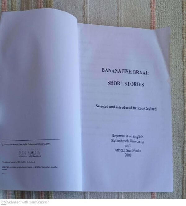 Bananafish Braai: Selected Stories — Rob Gaylard secondhand book