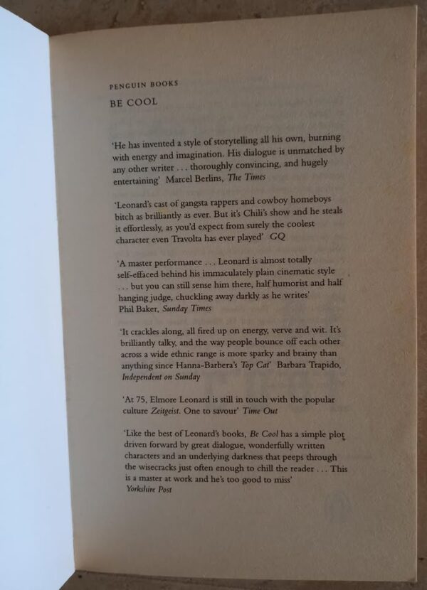 Be Cool – Elmore Leonard secondhand book