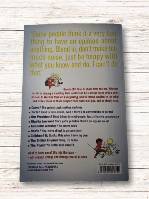 Gareth Cliff On Everything secondhand book