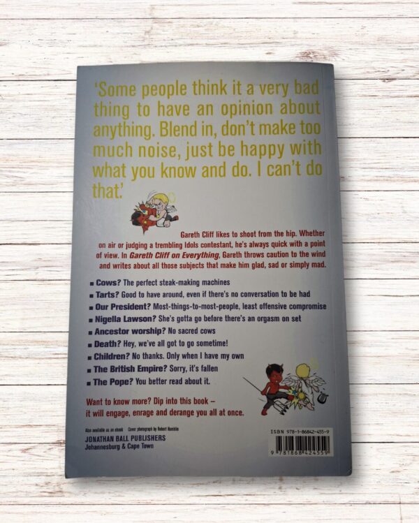 Gareth Cliff On Everything secondhand book