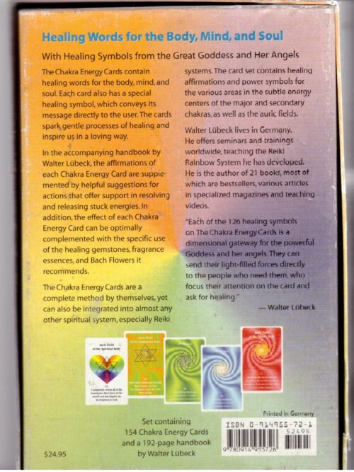 Chakra Energy Cards (The Book + Card Set) – Walter Lübeck secondhand book