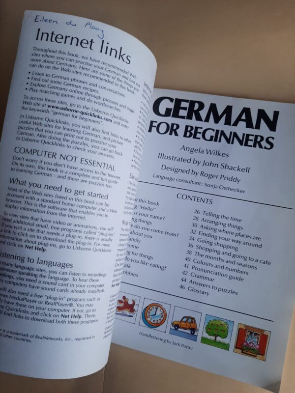German For Beginners – Angela Wilkes, John Shackell secondhand book