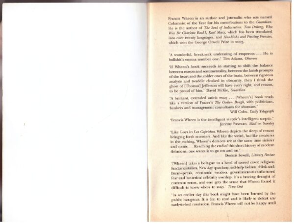 How Mumbo-Jumbo Conquered The World – Francis Wheen secondhand book