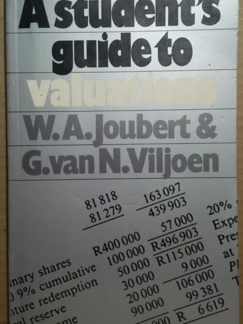 A Student's Guide To Valuations - W.A Joubert