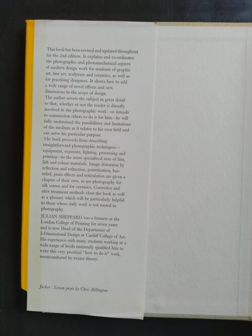 Photography For Designers – Julian Sheppard secondhand book