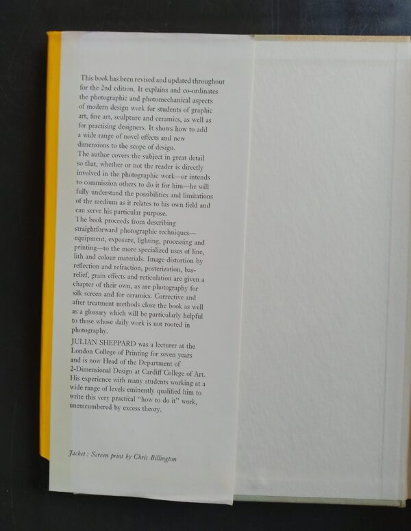 Photography For Designers – Julian Sheppard secondhand book
