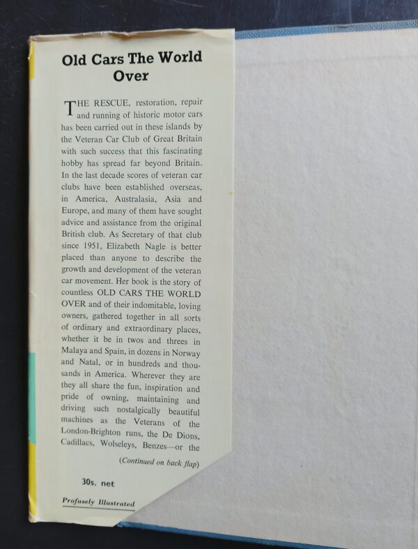 Old Cars The World Over – Elizabeth Nagle secondhand book
