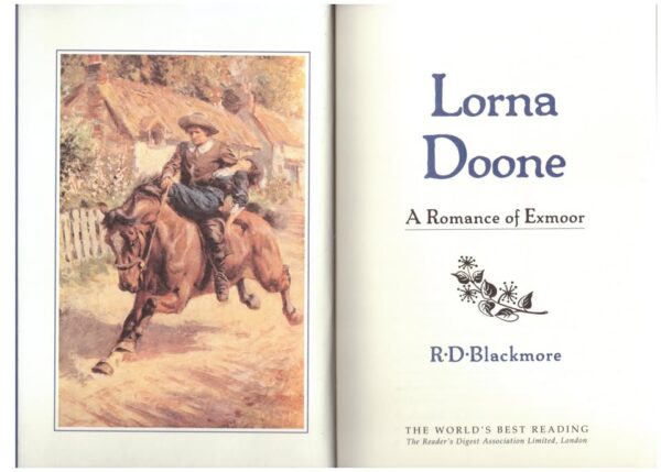 Lorna Doone3 Lorna Doone: A Romance Of Exmoor – RD Blackmore secondhand book