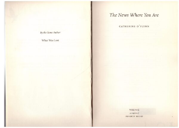 The News Where You Are - Catherine O'Flynn