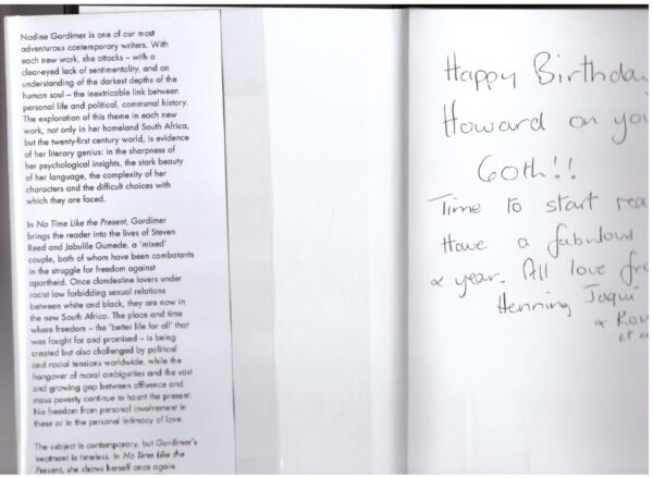 No Time Like The Present — Nadine Gordimer secondhand book