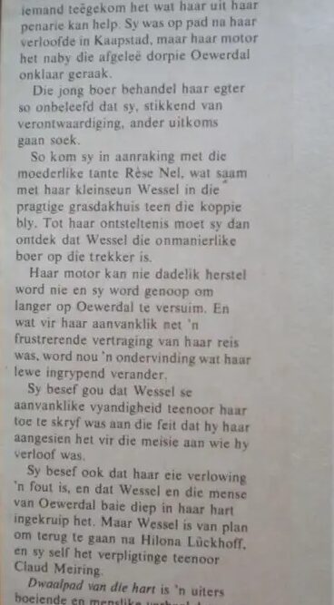 Dwaalpad Van Die Hart – Sophia Burger secondhand book
