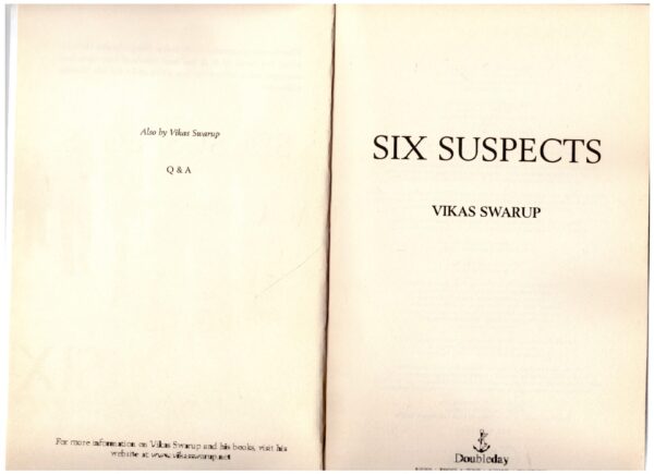 Six Suspects - Vikas Swarup