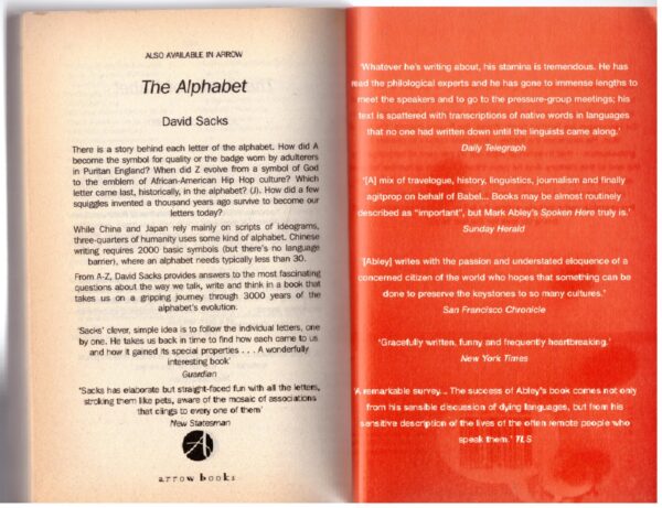 Spoken Here: Travel Among Threatened Languages – Mark Abley secondhand book