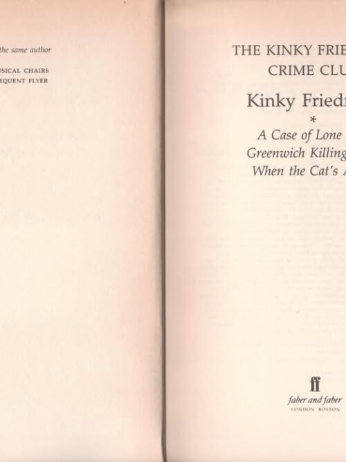 The Kinky Friedman Crime Club secondhand book