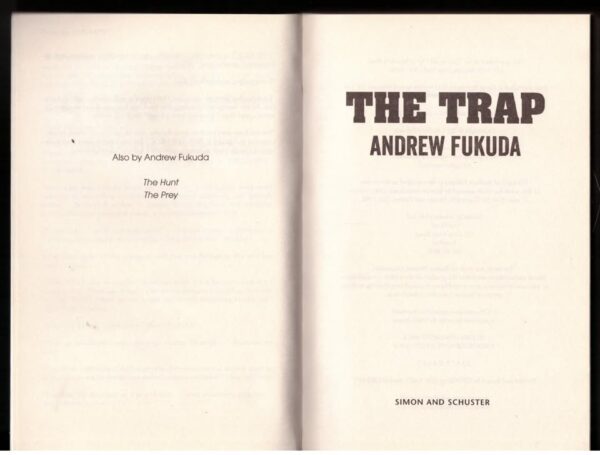 The Trap — Andrew Fukuda secondhand book