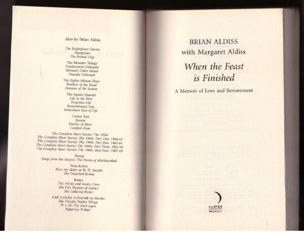 When The Feast Is Finished — Brian Aldiss secondhand book