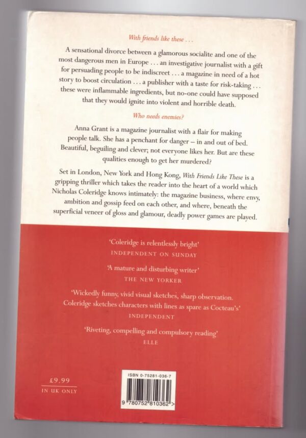 With Friends Like These — Nicholas Coleridge secondhand book